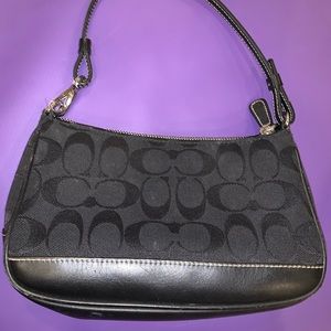 Small black Coach purse